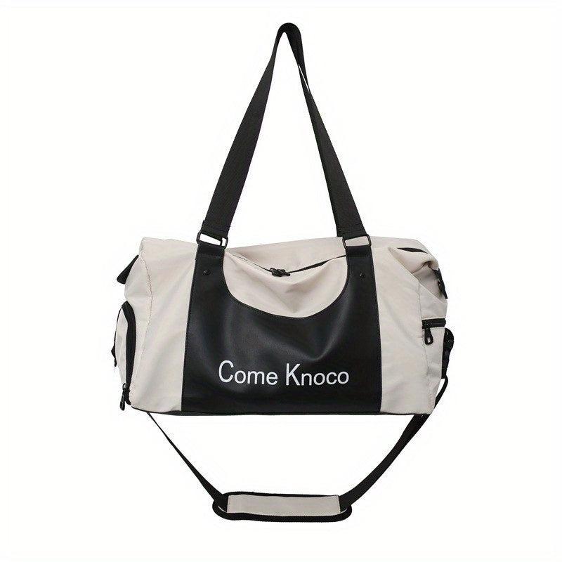 Large Capacity Fitness Bag with Shoes Compartment