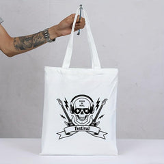 Custom Pattern Canvas Bag - Witch Hat Design