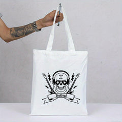 Custom Pattern Canvas Bag - Witch Hat Design