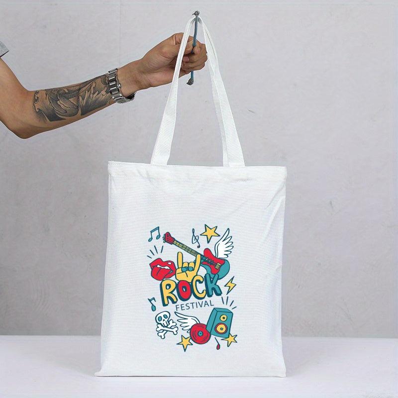 Custom Pattern Canvas Bag - Witch Hat Design