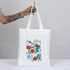 Custom Pattern Canvas Bag - Witch Hat Design