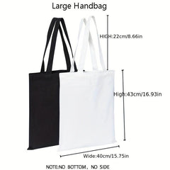 Custom Pattern Canvas Bag Colorful Life Quotes Tote Bag