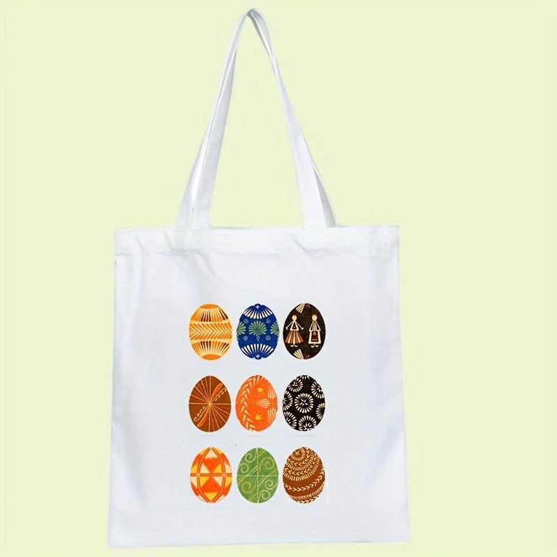 Custom Pattern Canvas Bag Colorful Life Quotes Tote Bag