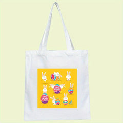 Custom Pattern Canvas Bag Colorful Life Quotes Tote Bag