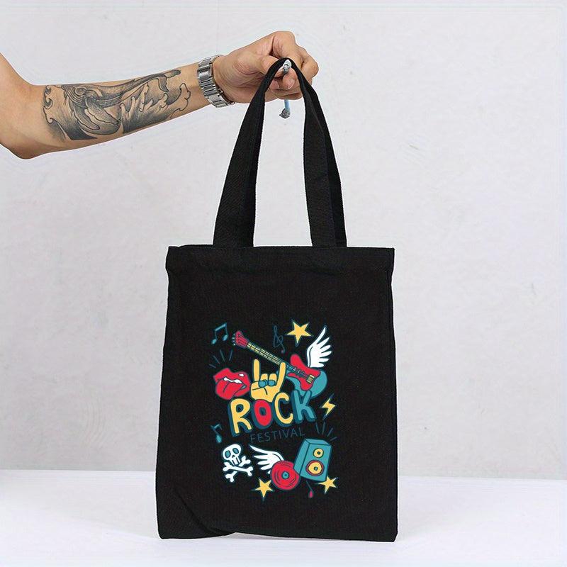 Custom Pattern Canvas Bag Men's Shopper Bag