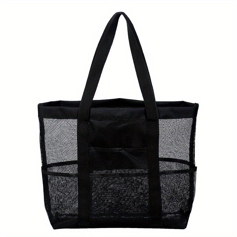 Hollow Mesh Beach Bag Shoulder Bag Tote Travel Toiletry Bag