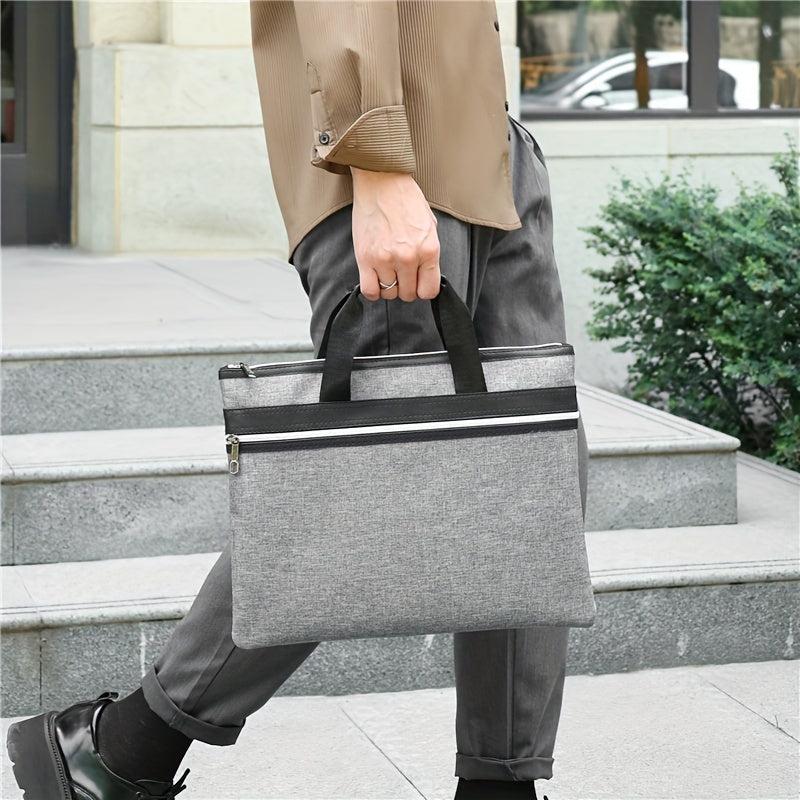 Denim Business Briefcase Handbag For Men Meeting Office