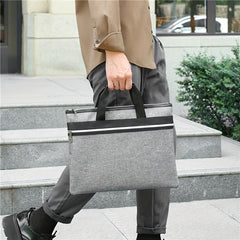 Denim Business Briefcase Handbag For Men Meeting Office