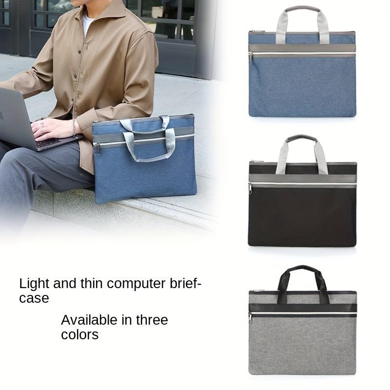 Denim Business Briefcase Handbag For Men Meeting Office
