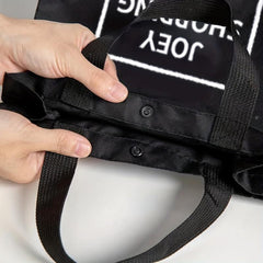 Large Capacity Tote Bag Foldable Shopping Bag with Shoulder Pad