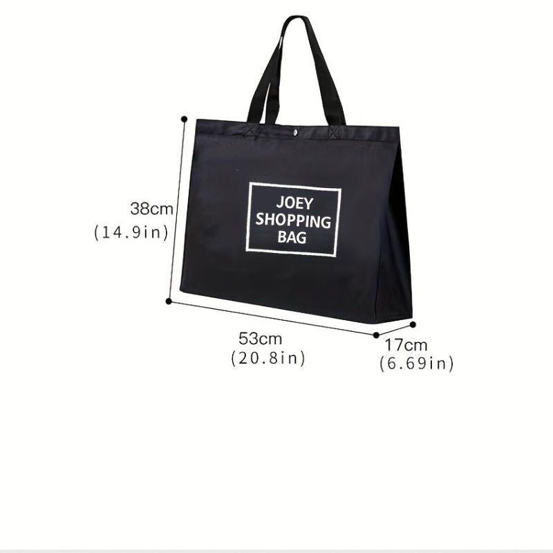 Large Capacity Tote Bag Foldable Shopping Bag with Shoulder Pad
