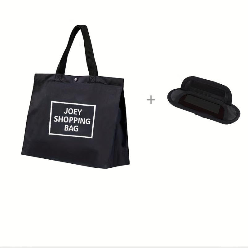 Large Capacity Tote Bag Foldable Shopping Bag with Shoulder Pad