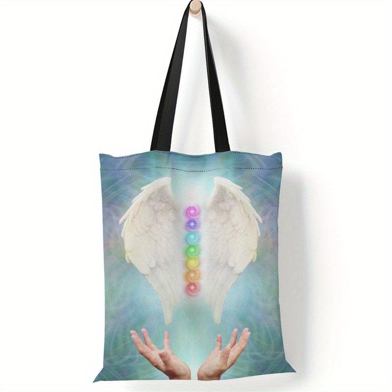 Seven Chakra Men's Tote Bag Canvas Handbag