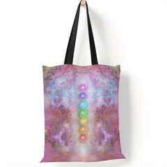 Seven Chakra Men's Tote Bag Canvas Handbag