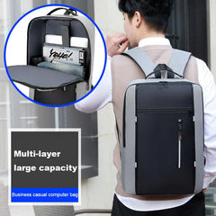 Waterproof Business Backpack USB Charging Laptop Bag