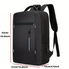 Waterproof Business Backpack USB Charging Laptop Bag