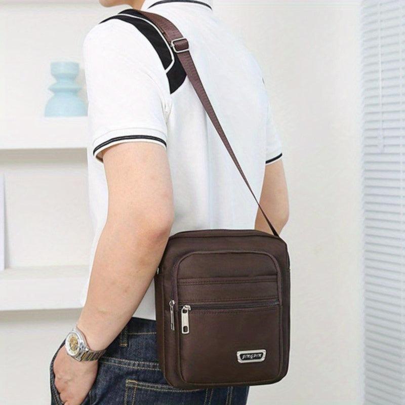 Men's Nylon Cross Body Bag for Outdoor Use
