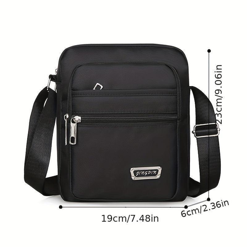 Men's Nylon Cross Body Bag for Outdoor Use