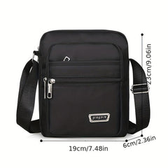 Men's Nylon Cross Body Bag for Outdoor Use