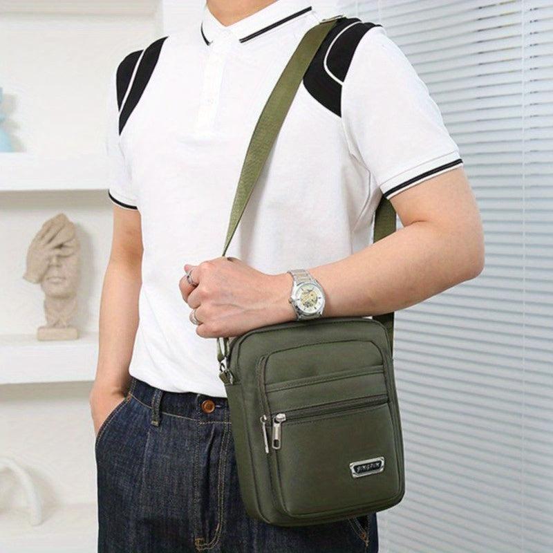 Men's Nylon Cross Body Bag for Outdoor Use