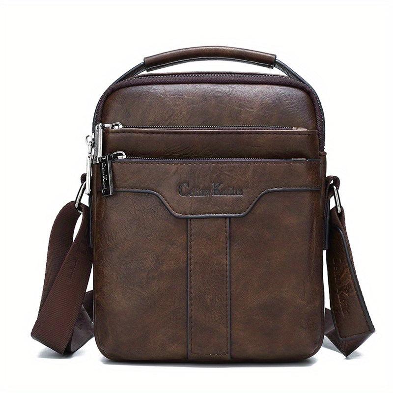 Men's Casual Large Capacity Messenger Bag Business Handbag Crossbody Bag