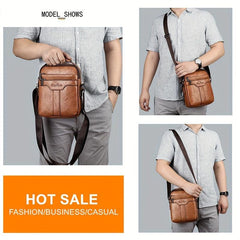 Men's Casual Large Capacity Messenger Bag Business Handbag Crossbody Bag