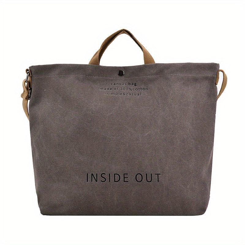 Casual Large Shoulder Bag Alphabet Print Handbag