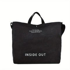 Casual Large Shoulder Bag Alphabet Print Handbag