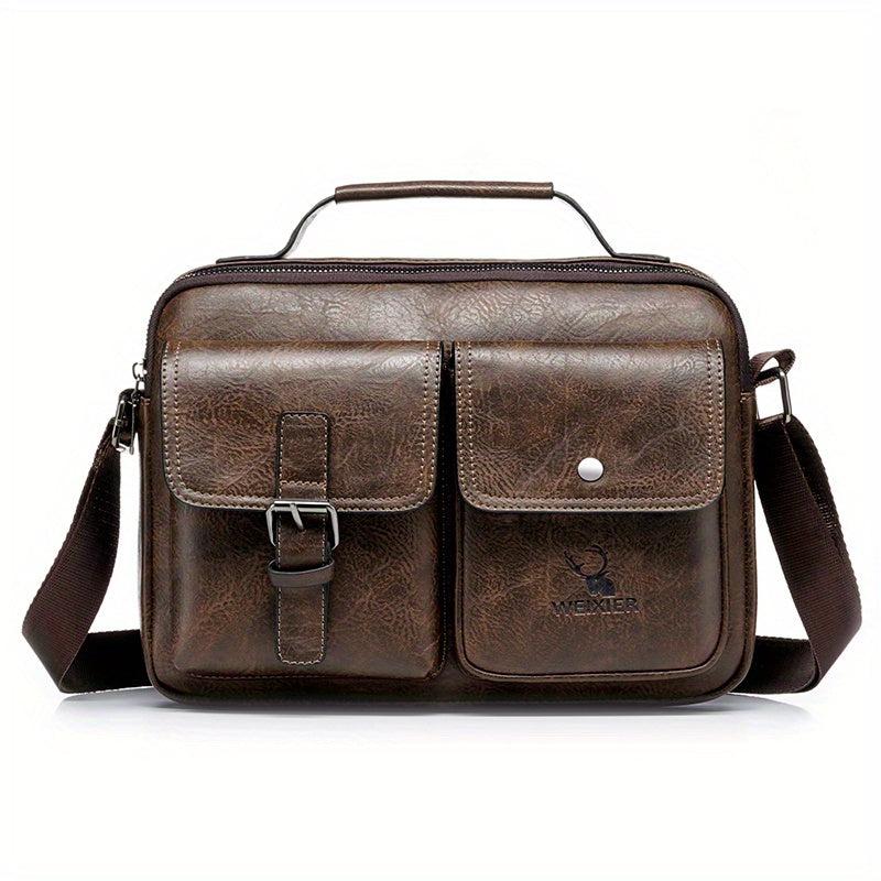 WEIXIER Shoulder Bag Men's Messenger Business Satchel Handy Shoulder Boys Casual