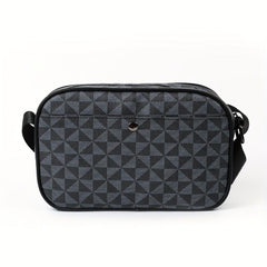 Men's Vintage Checkered Crossbody Bag
