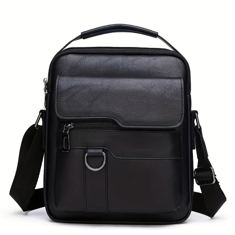 Men's Leather Shoulder Bag Crossbody Large Capacity