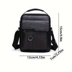 Men's Leather Shoulder Bag Crossbody Large Capacity