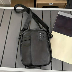 Men's PU Leather Square Crossbody Bag