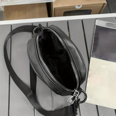 Men's PU Leather Square Crossbody Bag