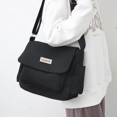 Men's Canvas Messenger Bag Large Capacity Shoulder Crossbody Bags