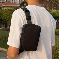 Men's Mini Shoulder Bag Adjustable Strap Small Waist Bag For Workout Running
