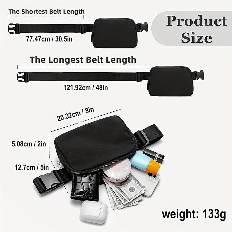 Men's Mini Shoulder Bag Adjustable Strap Small Waist Bag For Workout Running