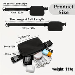 Men's Mini Shoulder Bag Adjustable Strap Small Waist Bag For Workout Running