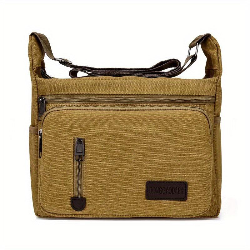 Canvas Shoulder Bag For Men Military Single Shoulder Bag
