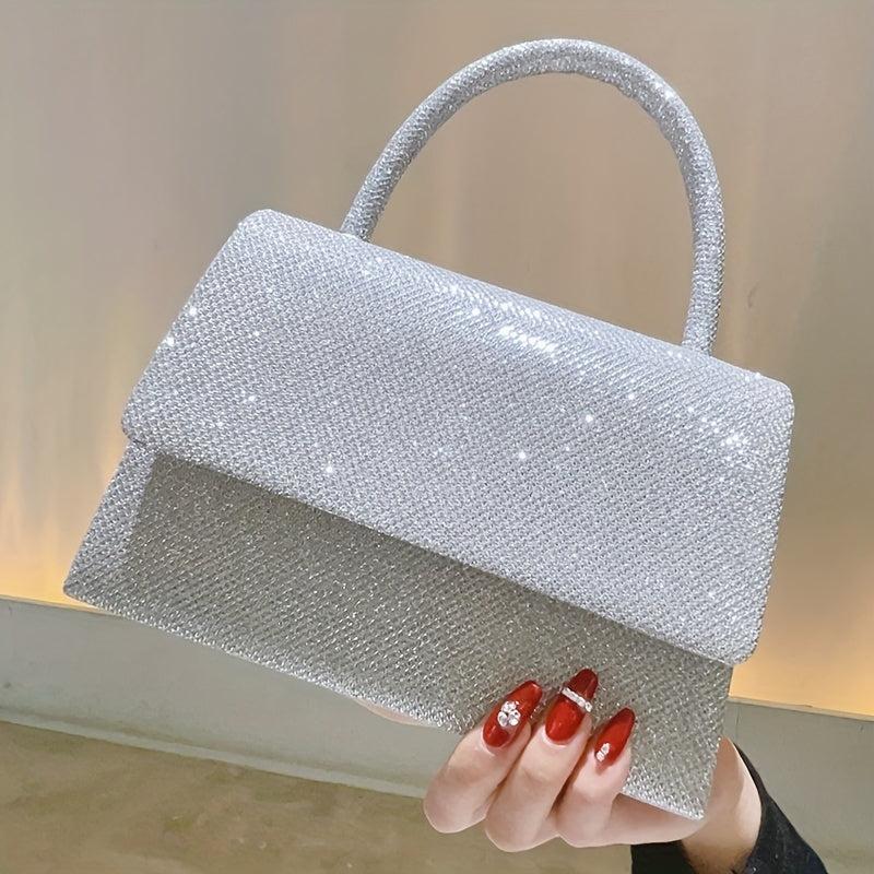 Rhinestone Evening Bag Glitter Clutch Purse Sparkly Handbag For Wedding