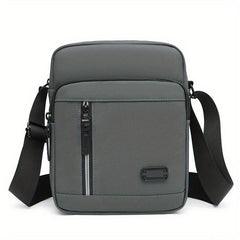 Men's Business Shoulder Bag with Zipper Closure