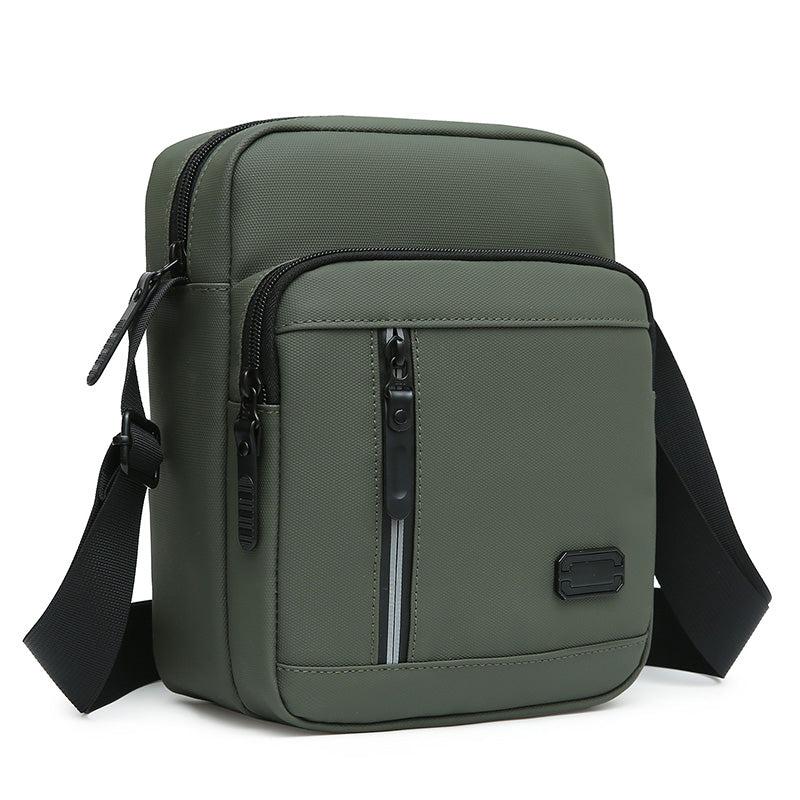 Men's Business Shoulder Bag with Zipper Closure