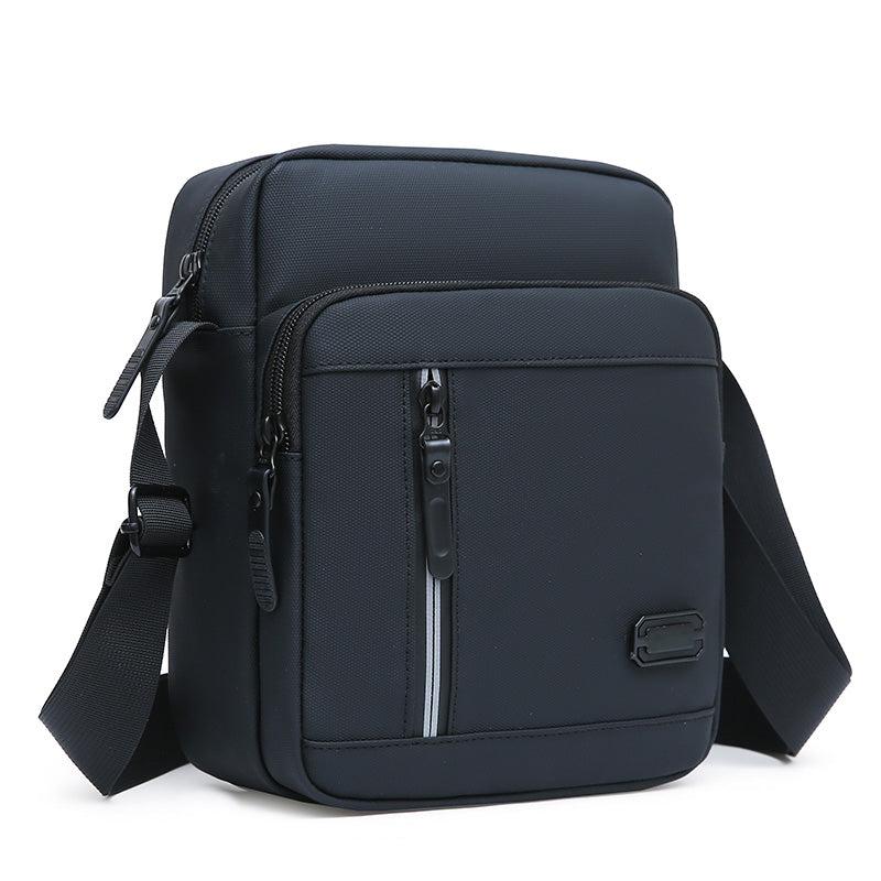 Men's Business Shoulder Bag with Zipper Closure