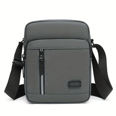 Men's Business Shoulder Bag with Zipper Closure