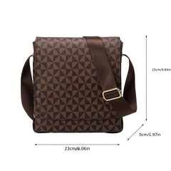 Men's Messenger Bag Casual Shoulder Business Large Capacity Square
