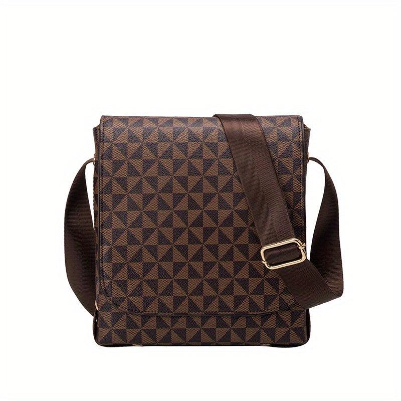 Men's Messenger Bag Casual Shoulder Business Large Capacity Square