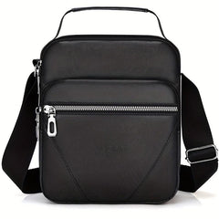 Men's PU Leather Shoulder Bag Travel Business Waterproof Backpack