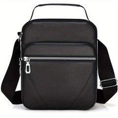 Men's PU Leather Shoulder Bag Travel Business Waterproof Backpack