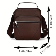 Men's PU Leather Shoulder Bag Travel Business Waterproof Backpack