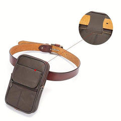 Cowhide Small Backpack Vertical Shoulder Bag